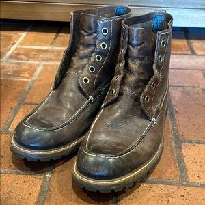 John Varvatos Brown Leather Men's Boots